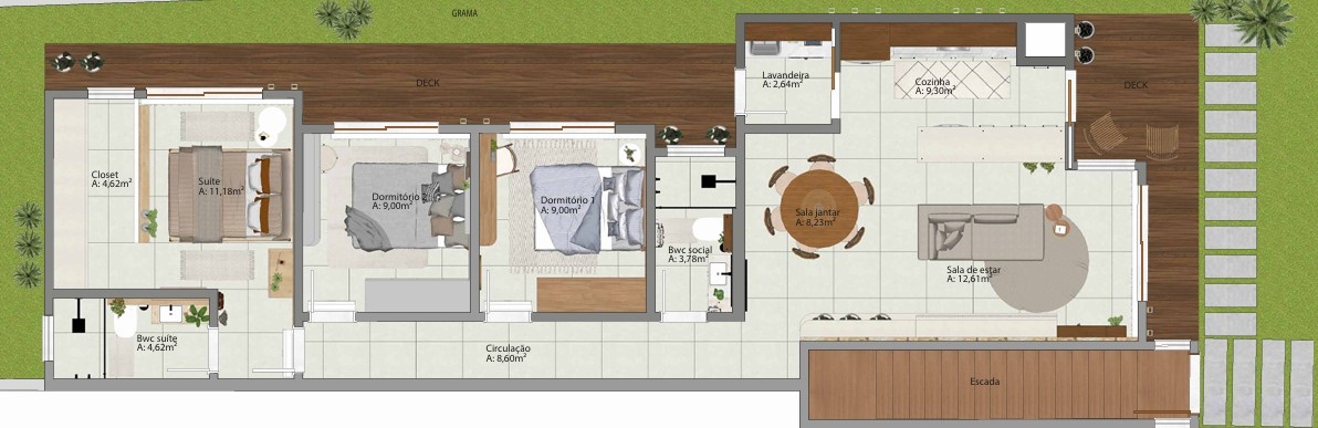 Planta do apartamento