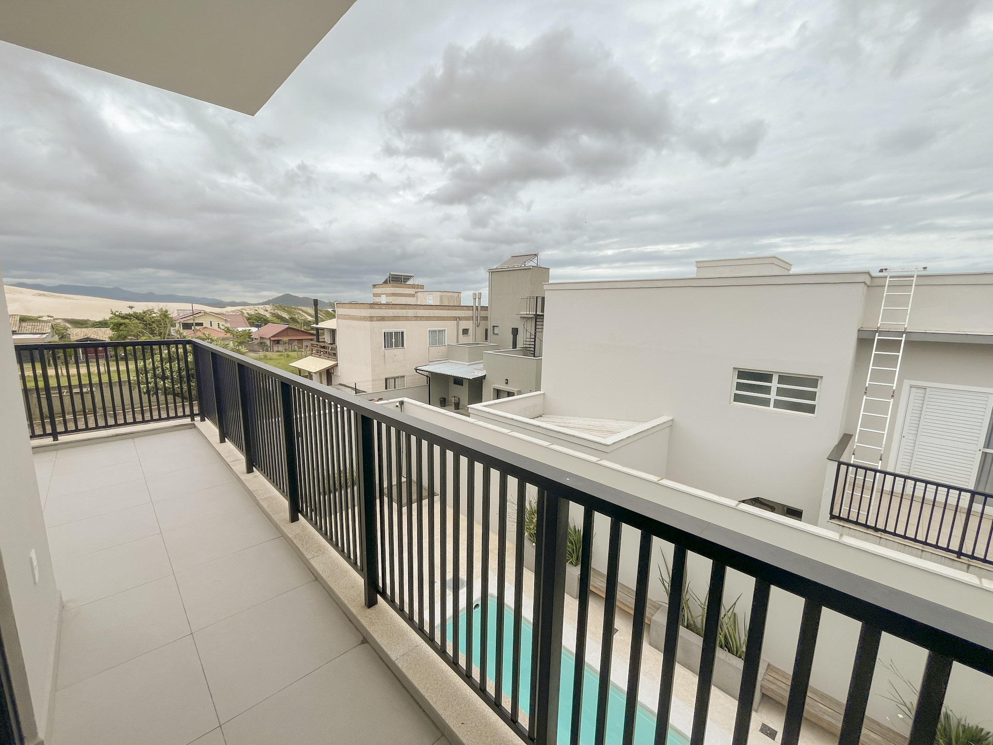 Varanda com vista para as dunas da Ribanceira
